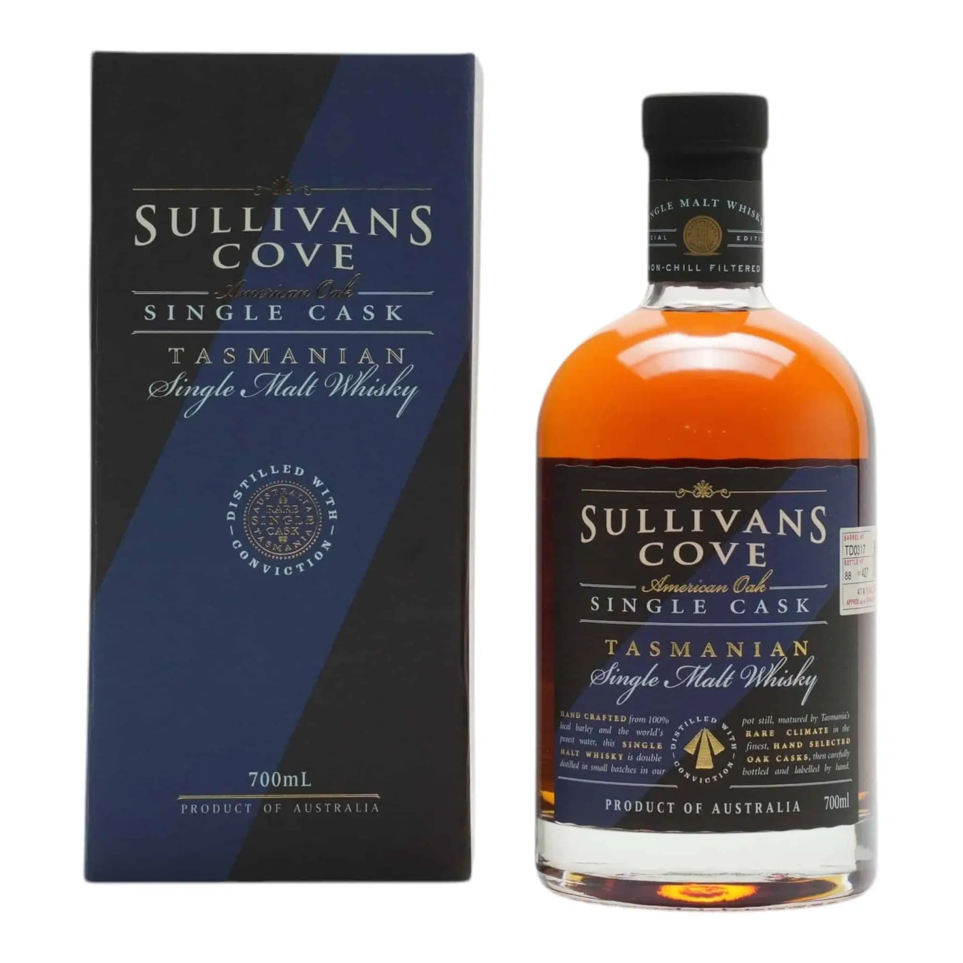 Sullivans Cove American Oak ex-Tawny Single Cask TD0317 (700ml), TASMANIA AUSTRALIA