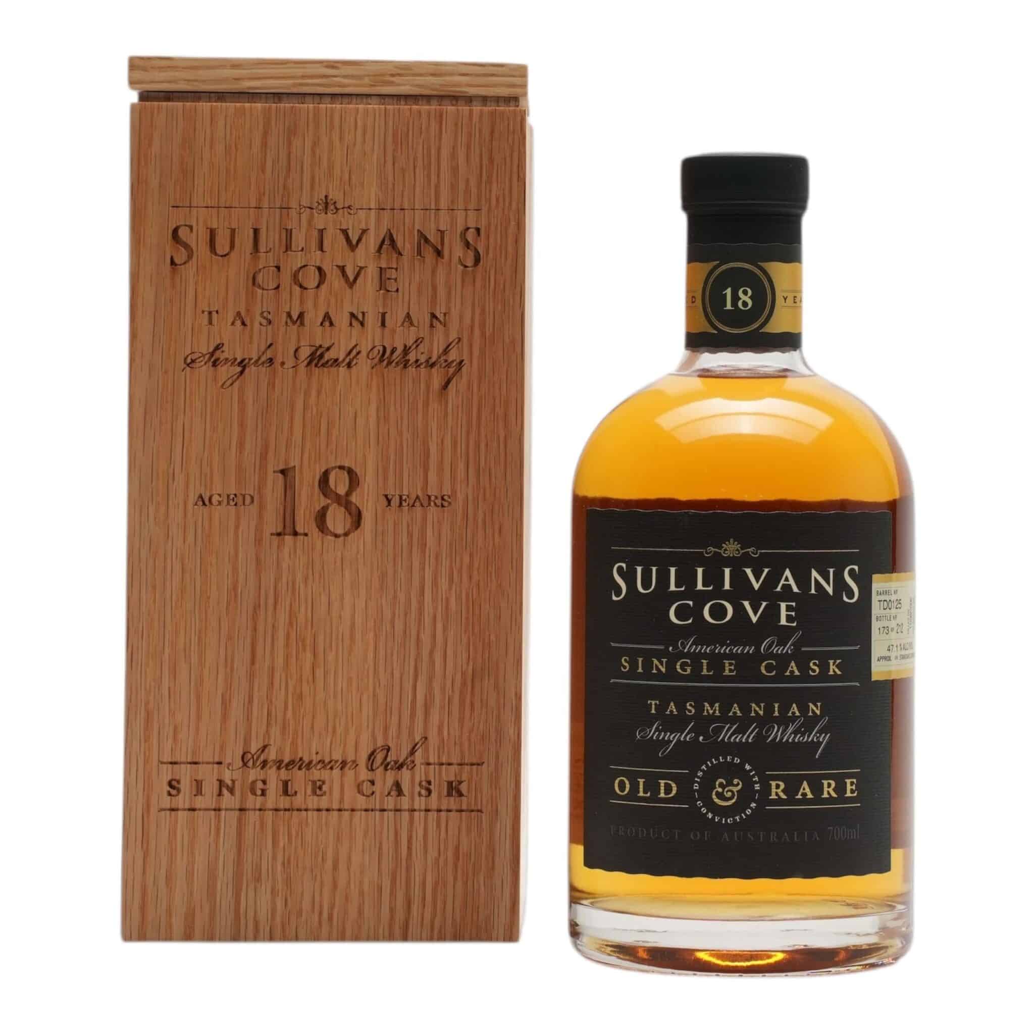 Sullivans Cove Old & Rare 18 Year Old American Oak Single Cask TD0125 (700ml), TASMANIA AUSTRALIA