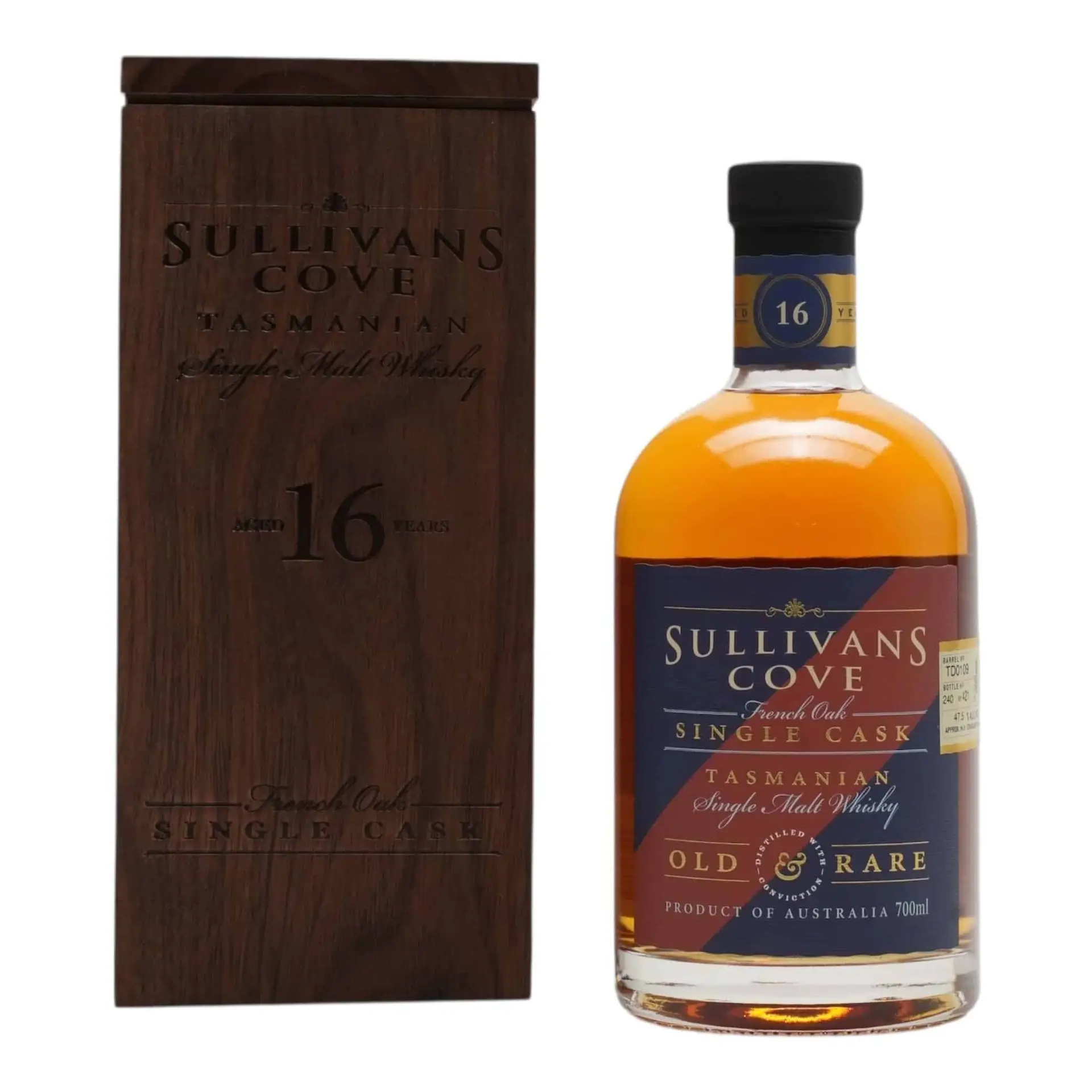 Sullivans Cove 16 Year Old French Oak Refill ex-Tawny Single Cask TD0109 (700ml), TASMANIA AUSTRALIA