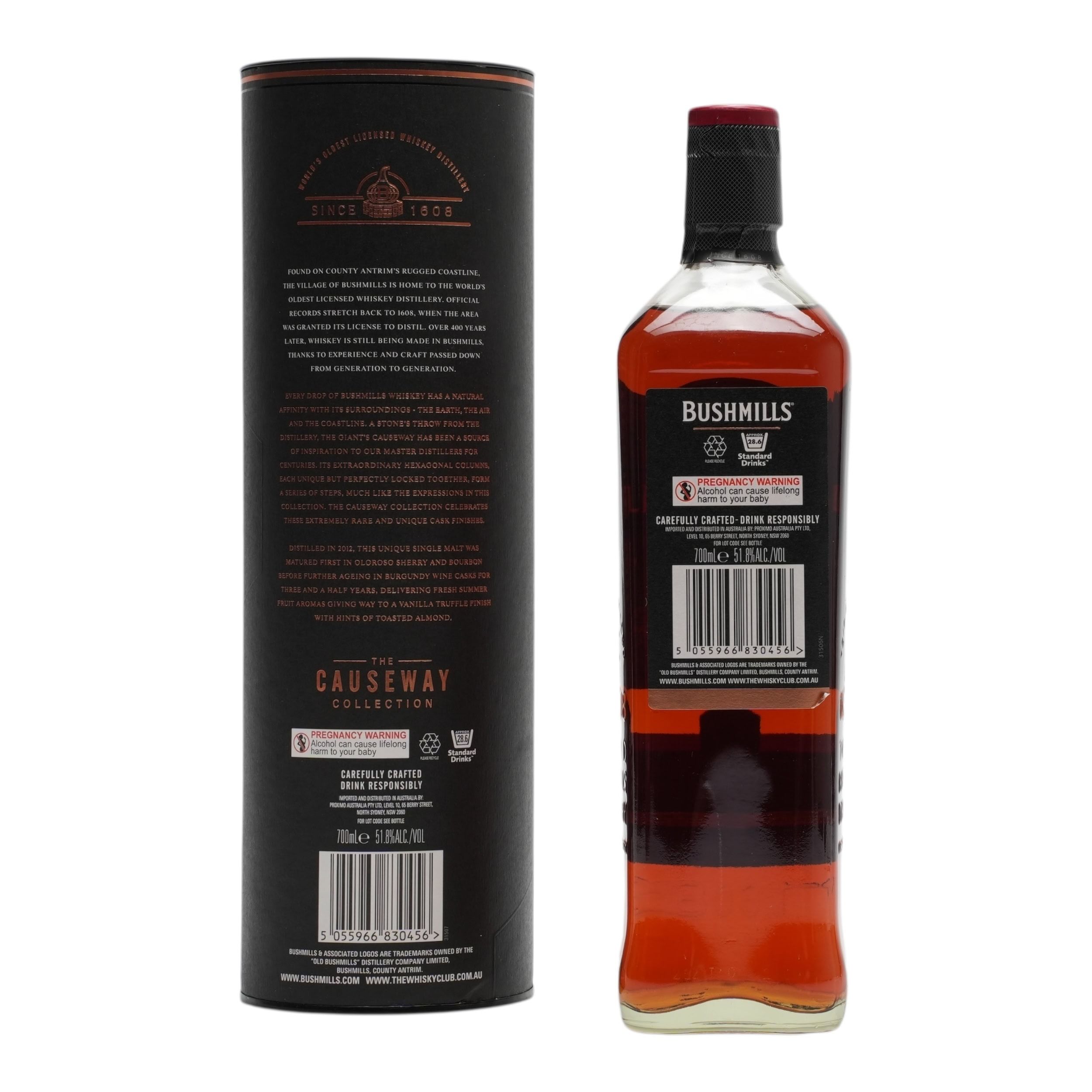 Bushmills 2012 Causeway Collection Burgundy Cask - The Whisky Club (700ml) Irish - Image 2
