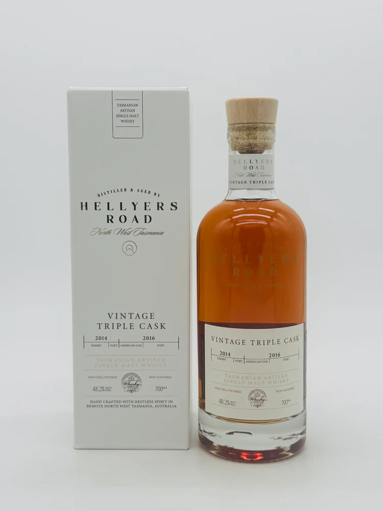 Hellyers Road Vintage Triple Cask TWC Australian Single Malt Whisky (700ml), TASMANIA AUSTRALIA