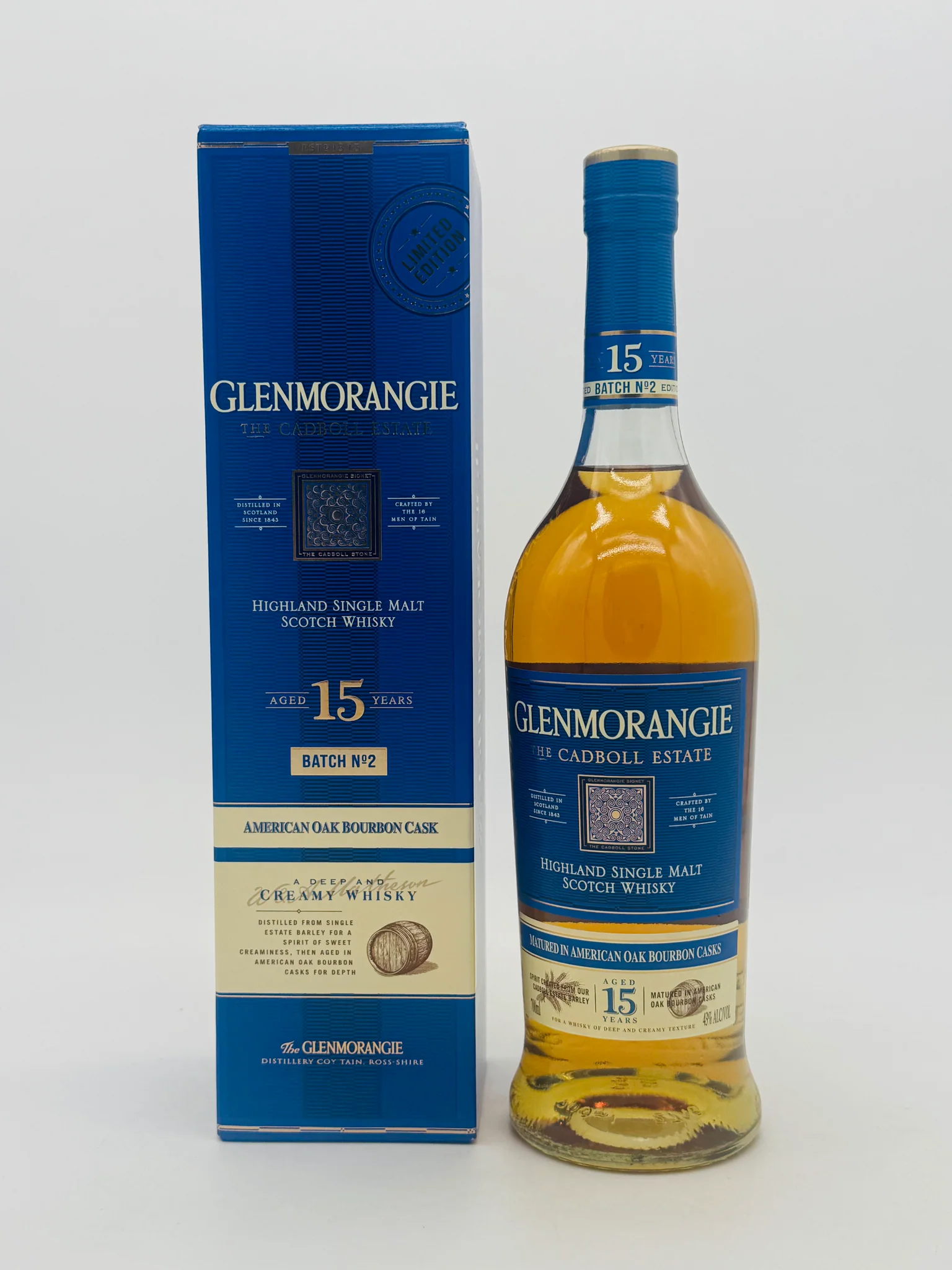 Glenmorangie 15yo The Cadboll Estate #2 Single Malt Scotch whisky (700ml), Scottish