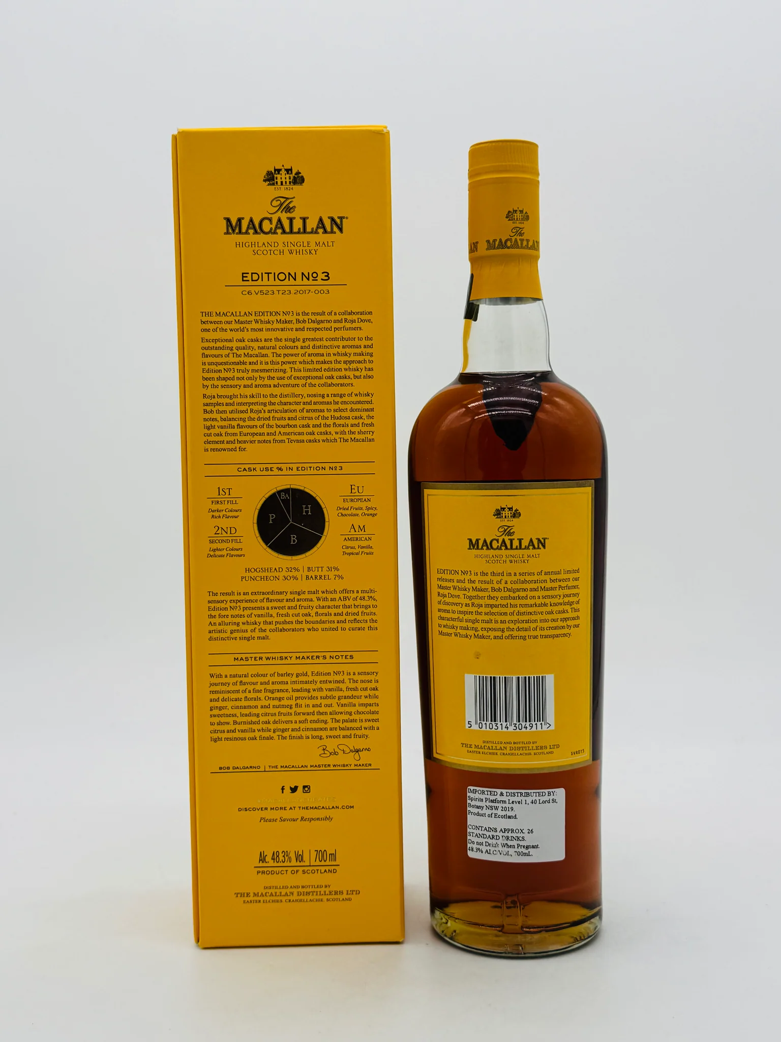 Macallan Edition No. 3 (700ml), Scottish - Image 4