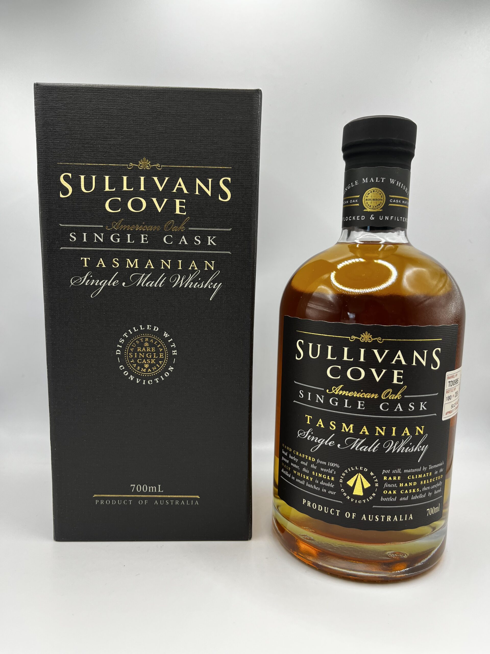 Sullivans Cove American Oak Whisky TD0985 (700ml), TASMANIA AUSTRALIA