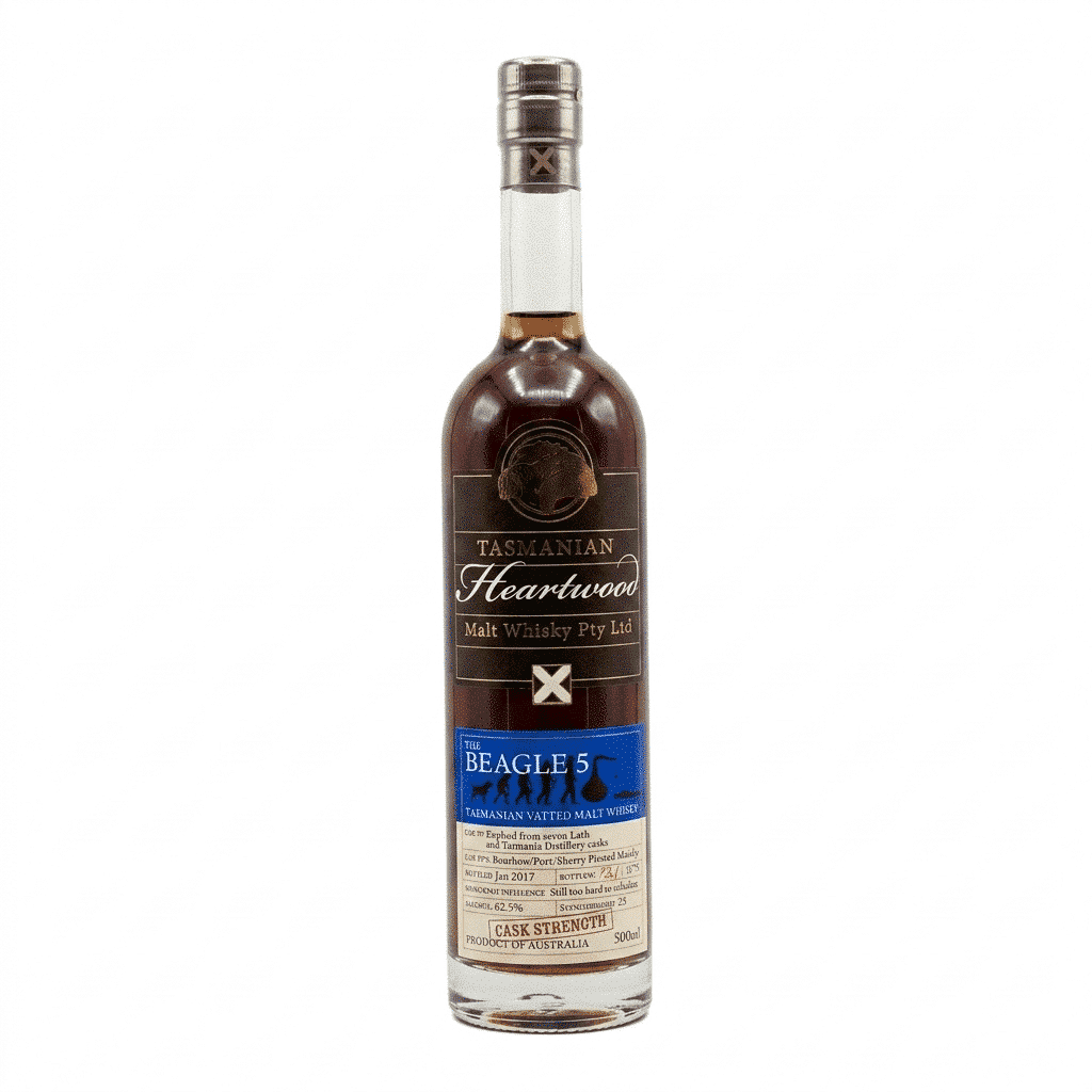 Heartwood The Beagle 5 Cask Strength Vatted Malt Whisky (500ml), TASMANIA AUSTRALIA