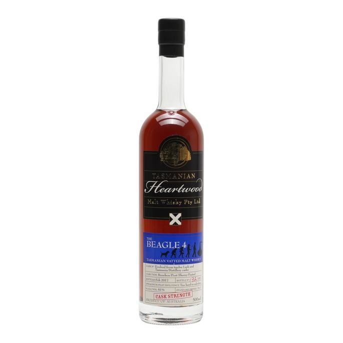 Heartwood The Beagle 4 Cask Strength Vatted Malt Whisky (500ml), TASMANIA AUSTRALIA