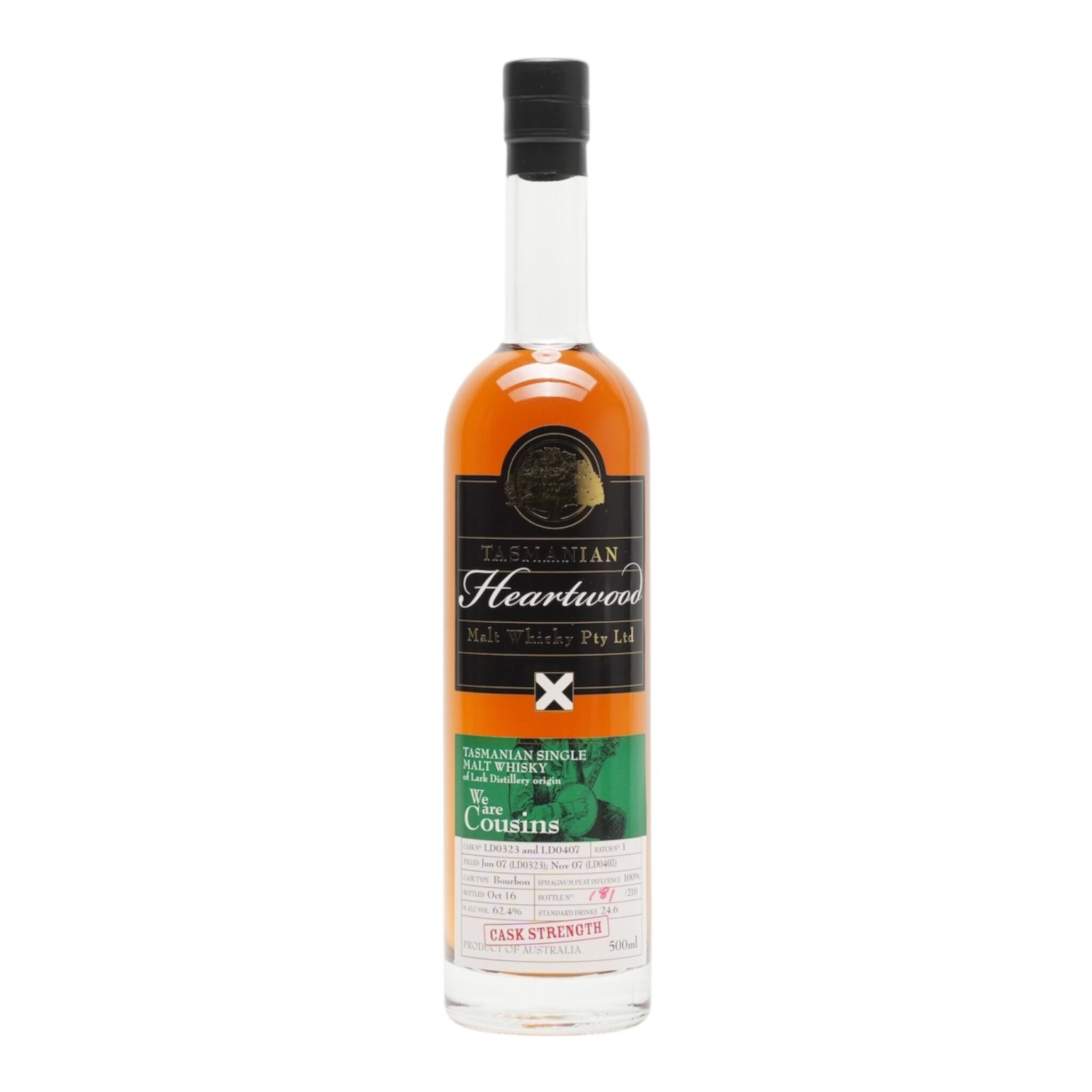 Heartwood We are Cousins // Lark Distillery (500ml), TASMANIA AUSTRALIA