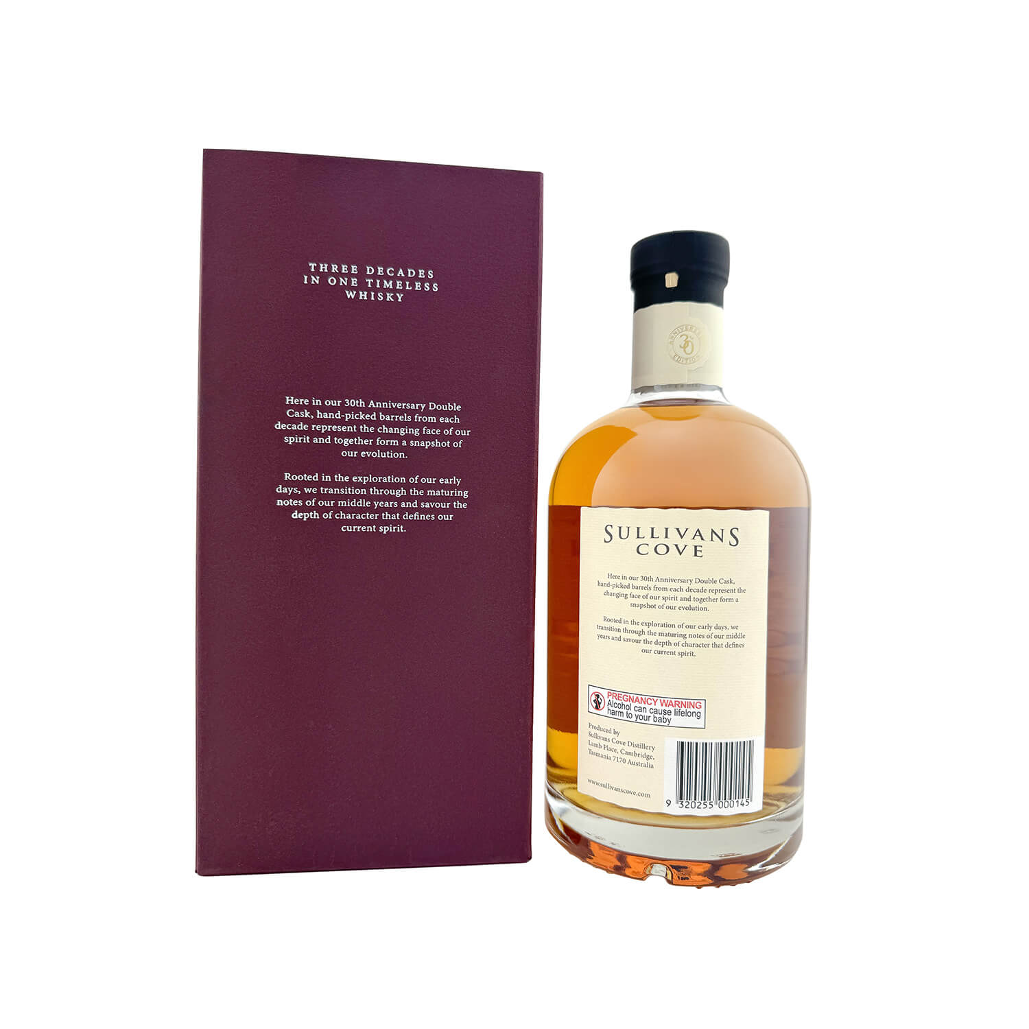 Sullivans Cove DC30TH - Double Cask (700ml), TASMANIA AUSTRALIA - Image 3