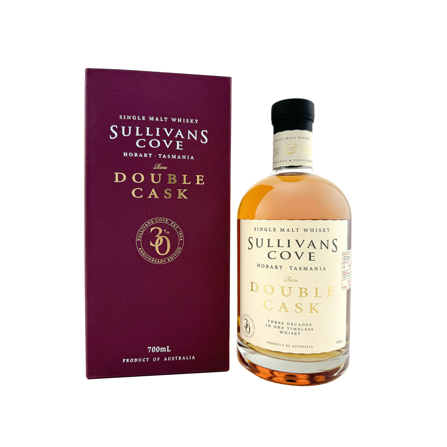 Sullivans Cove DC30TH - Double Cask (700ml), TASMANIA AUSTRALIA - Image 2